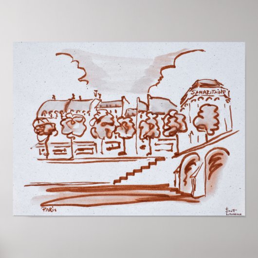 Seine tot Samaritaine | Parijs, Frankrijk Poster (Voorkant)