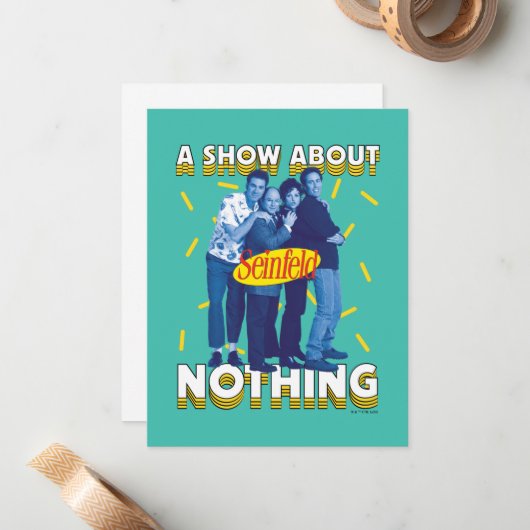 Seinfeld | A Show About Nothing Notitiekaartje (Voorkant / Achterkant in situ)