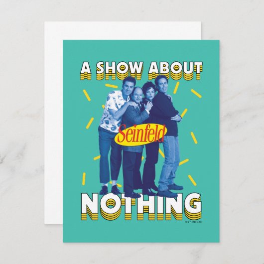 Seinfeld | A Show About Nothing Notitiekaartje (Voorkant / Achterkant)