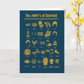 Seinfeld | ABC's van Seinfeld Infographic Kaart (Gele Bloem)