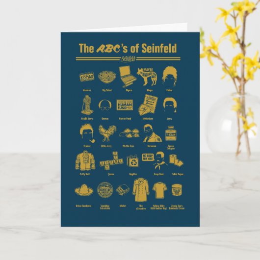 Seinfeld | ABC's van Seinfeld Infographic Kaart (Gele Bloem)
