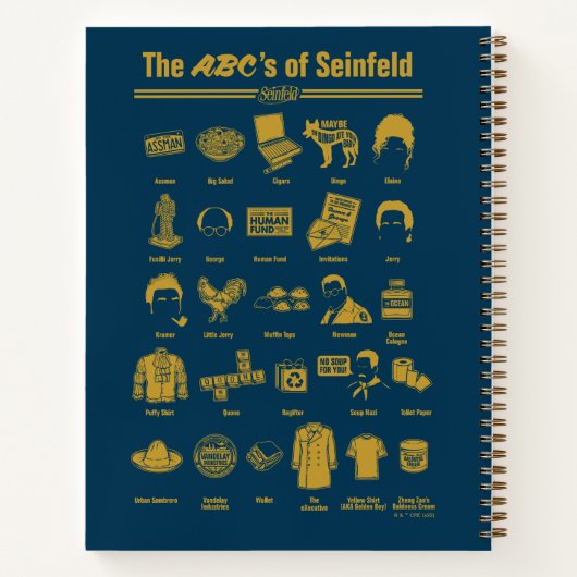 Seinfeld | ABC's van Seinfeld Infographic Notitieboek (Achterkant)