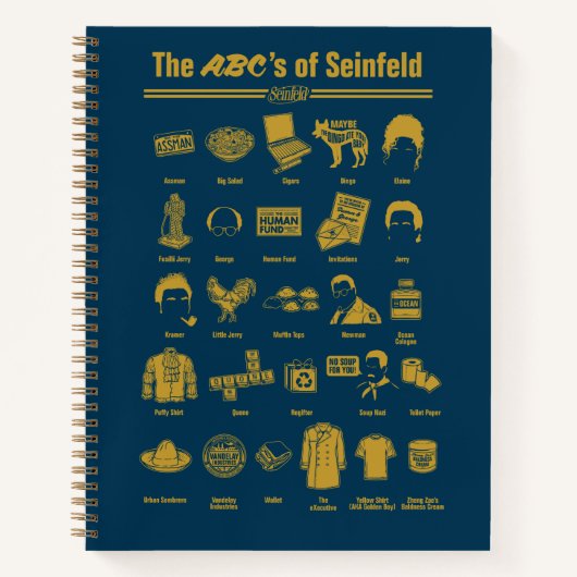 Seinfeld | ABC's van Seinfeld Infographic Notitieboek (Voorkant)