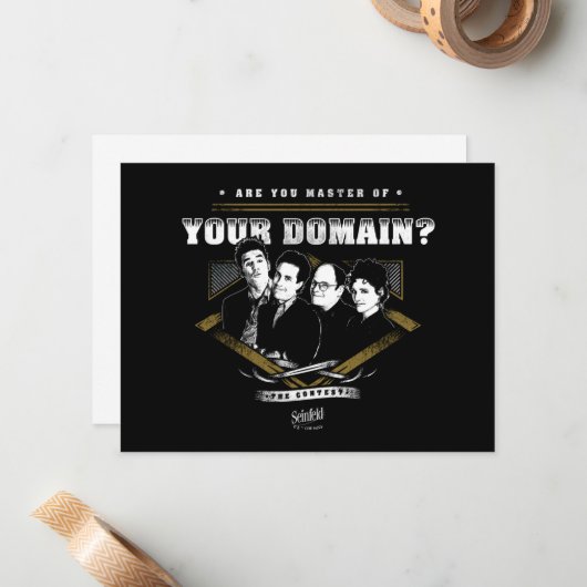Seinfeld | Bent u de baas van uw domein? Notitiekaartje (Voorkant / Achterkant in situ)