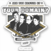 Seinfeld | Bent u de baas van uw domein? Sticker (Voorkant)