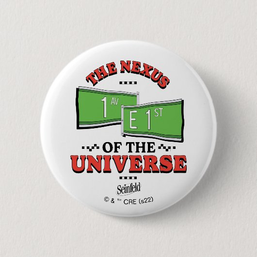 Seinfeld | De samenhang van het universum Ronde Button 5,7 Cm (Voorkant)