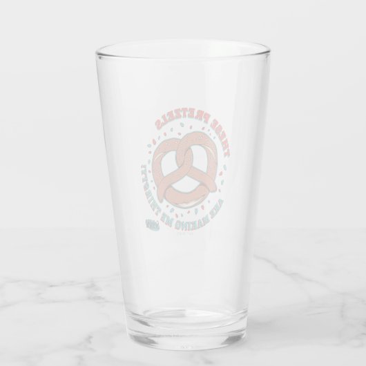 Seinfeld | Deze pretzels maken me dorstig Glas (Achterkant)