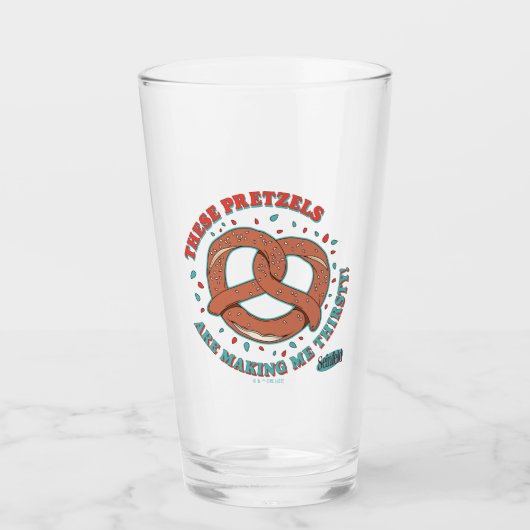 Seinfeld | Deze pretzels maken me dorstig Glas (Voorkant)