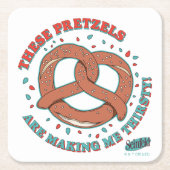 Seinfeld | Deze pretzels maken me dorstig Kartonnen Onderzetters (Voorkant)