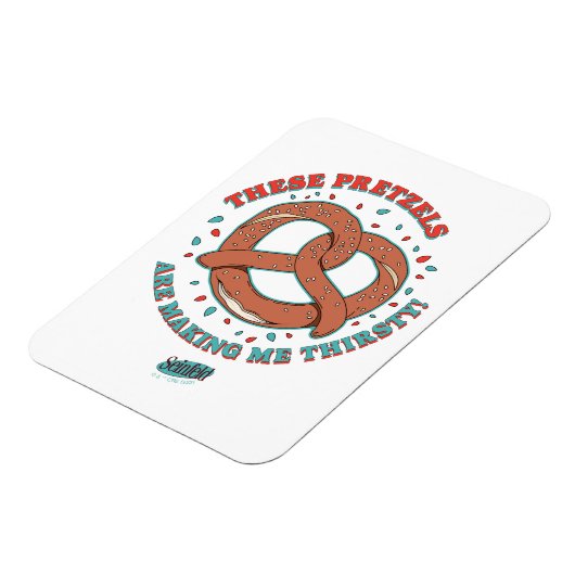 Seinfeld | Deze pretzels maken me dorstig Magneet (Linkerzijde)