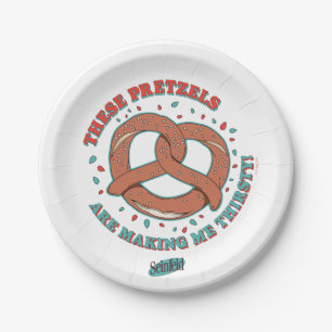 Seinfeld Deze pretzels maken me dorstig Papieren Bordje