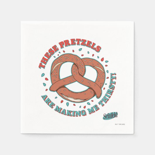 Seinfeld | Deze pretzels maken me dorstig Servet (Voorkant)