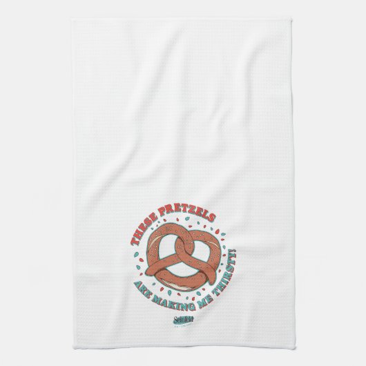 Seinfeld | Deze pretzels maken me dorstig Theedoek (Verticaal)