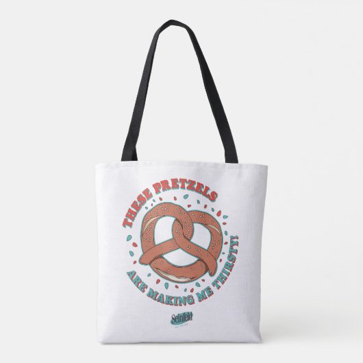 Seinfeld | Deze pretzels maken me dorstig Tote Bag (Achterkant)