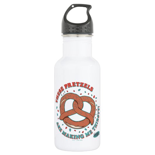 Seinfeld | Deze pretzels maken me dorstig Waterfles (Voorkant)