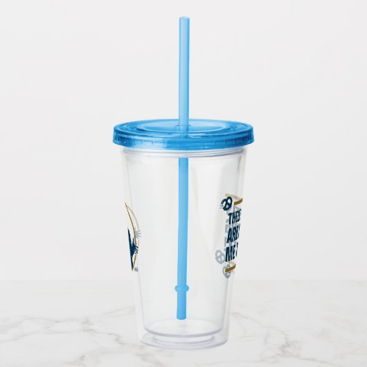 Seinfeld | "Deze pretzels" Typografie Grafisch Acryl Drinkbeker (Rechts)