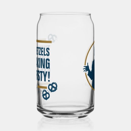 Seinfeld | "Deze pretzels" Typografie Grafisch Blikvorm Glas (Links)