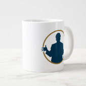 Seinfeld | "Deze pretzels" Typografie Grafisch Grote Koffiekop (Voorkant rechts)