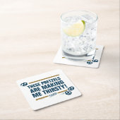 Seinfeld | "Deze pretzels" Typografie Grafisch Kartonnen Onderzetters (Insitu)