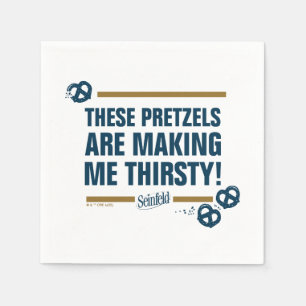 Seinfeld   "Deze pretzels" Typografie Grafisch Servet