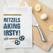 Seinfeld | "Deze pretzels" Typografie Grafisch Theedoek (Quarter Fold)