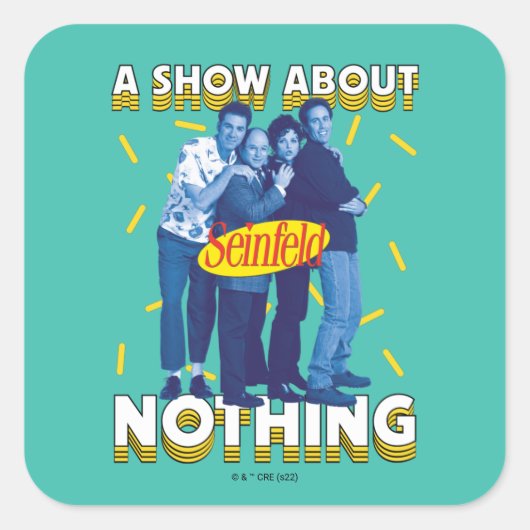 Seinfeld | Een Show over niets Vierkante Sticker (Voorkant)