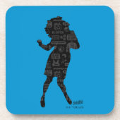 Seinfeld | Elaine Dance Silhouette Bier Onderzetter (Voorkant)