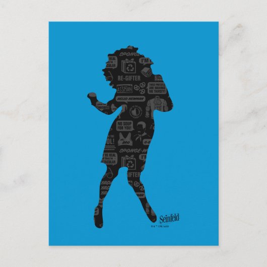 Seinfeld | Elaine Dance Silhouette Briefkaart (Voorkant)