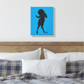 Seinfeld | Elaine Dance Silhouette Canvas Afdruk (Insitu (Slaapkamer))