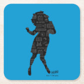 Seinfeld | Elaine Dance Silhouette Kartonnen Onderzetters (Voorkant)