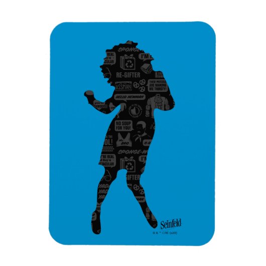 Seinfeld | Elaine Dance Silhouette Magneet (Verticaal)