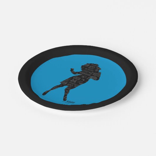 Seinfeld | Elaine Dance Silhouette Papieren Bordje (Gekanteld)