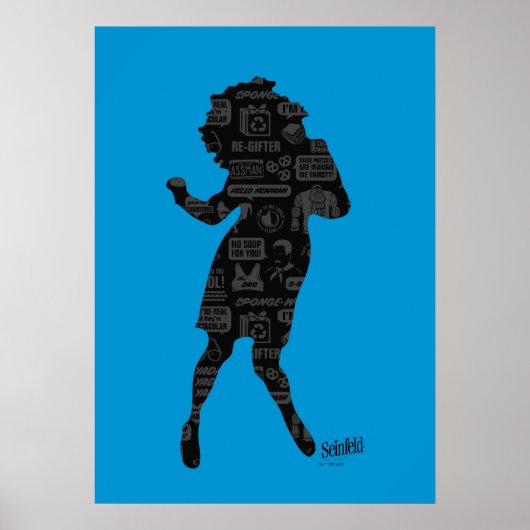 Seinfeld | Elaine Dance Silhouette Poster (Voorkant)