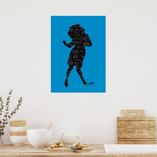Seinfeld | Elaine Dance Silhouette Poster (Keuken)