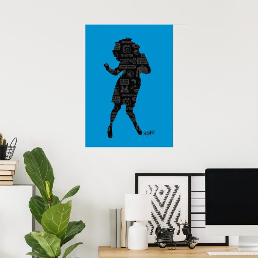 Seinfeld | Elaine Dance Silhouette Poster (Thuiskantoor)