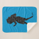 Seinfeld | Elaine Dance Silhouette Sherpa Deken (Voorkant (horizontaal))