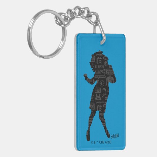 Seinfeld | Elaine Dance Silhouette Sleutelhanger (Voorkant Links)