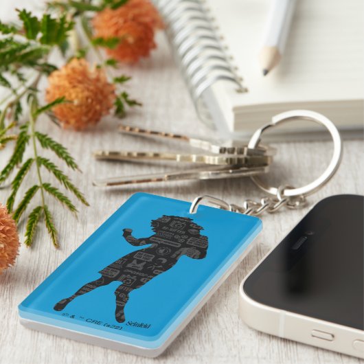 Seinfeld | Elaine Dance Silhouette Sleutelhanger (Voorkant Rechts)