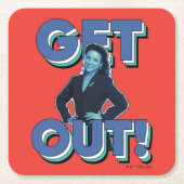 Seinfeld | Elaine - Wegwezen! Kartonnen Onderzetters (Voorkant)