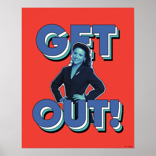 Seinfeld | Elaine - Wegwezen! Poster (Voorkant)