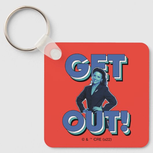 Seinfeld | Elaine - Wegwezen! Sleutelhanger (Voorkant)