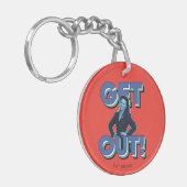 Seinfeld | Elaine - Wegwezen! Sleutelhanger (Voorkant Links)