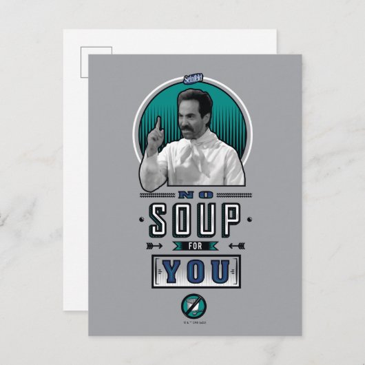 Seinfeld | Geen soep voor u grafisch Briefkaart (Voorkant / Achterkant)