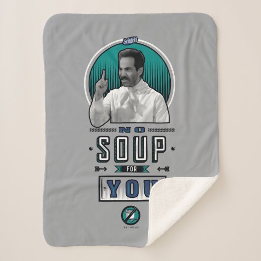 Seinfeld | Geen soep voor u grafisch Sherpa Deken (Voorkant)