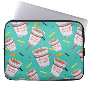 Seinfeld Geen soep voor uw patroon Laptop Sleeve