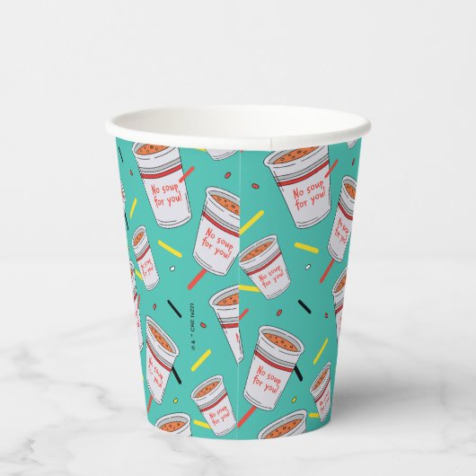 Seinfeld | Geen soep voor uw patroon Papieren Bekers (Rechts)