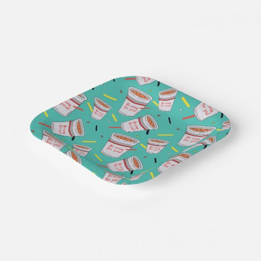 Seinfeld | Geen soep voor uw patroon Papieren Bordje (Gebogen)