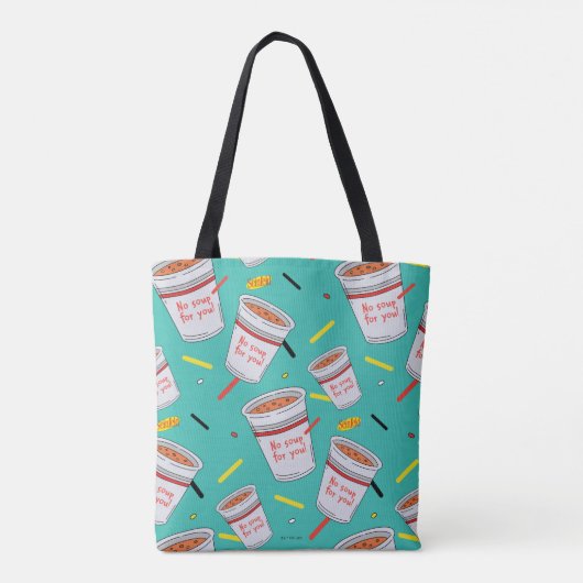 Seinfeld | Geen soep voor uw patroon Tote Bag (Achterkant)