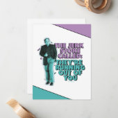 Seinfeld | George Costanza "De Jerk Store genaamd" Notitiekaartje (Voorkant / Achterkant in situ)