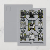 Seinfeld | Grafiek Relatie tekens Briefkaart (Voorkant / Achterkant)